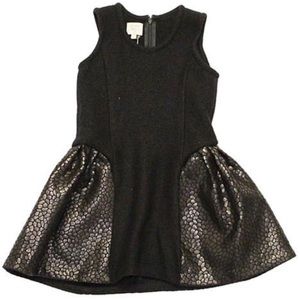 Girls Hilda Henri black Nora dress- Size 6